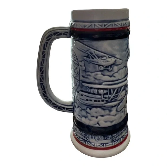 Vintage 1982 Avon Flying Planes Mini Beer Stein Mug Collectible - Picture 3 of 5